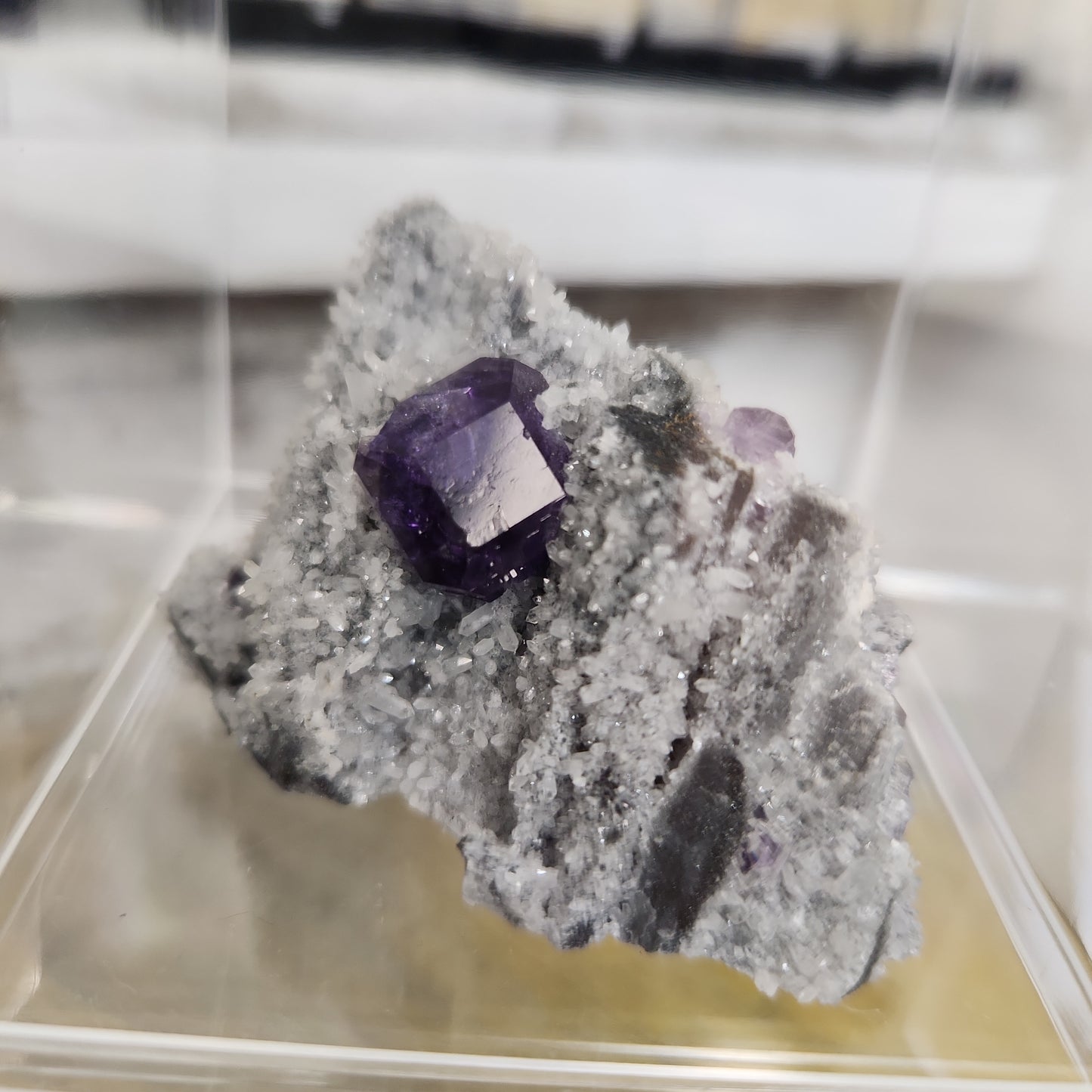 Tanzinite Fluorite specimen