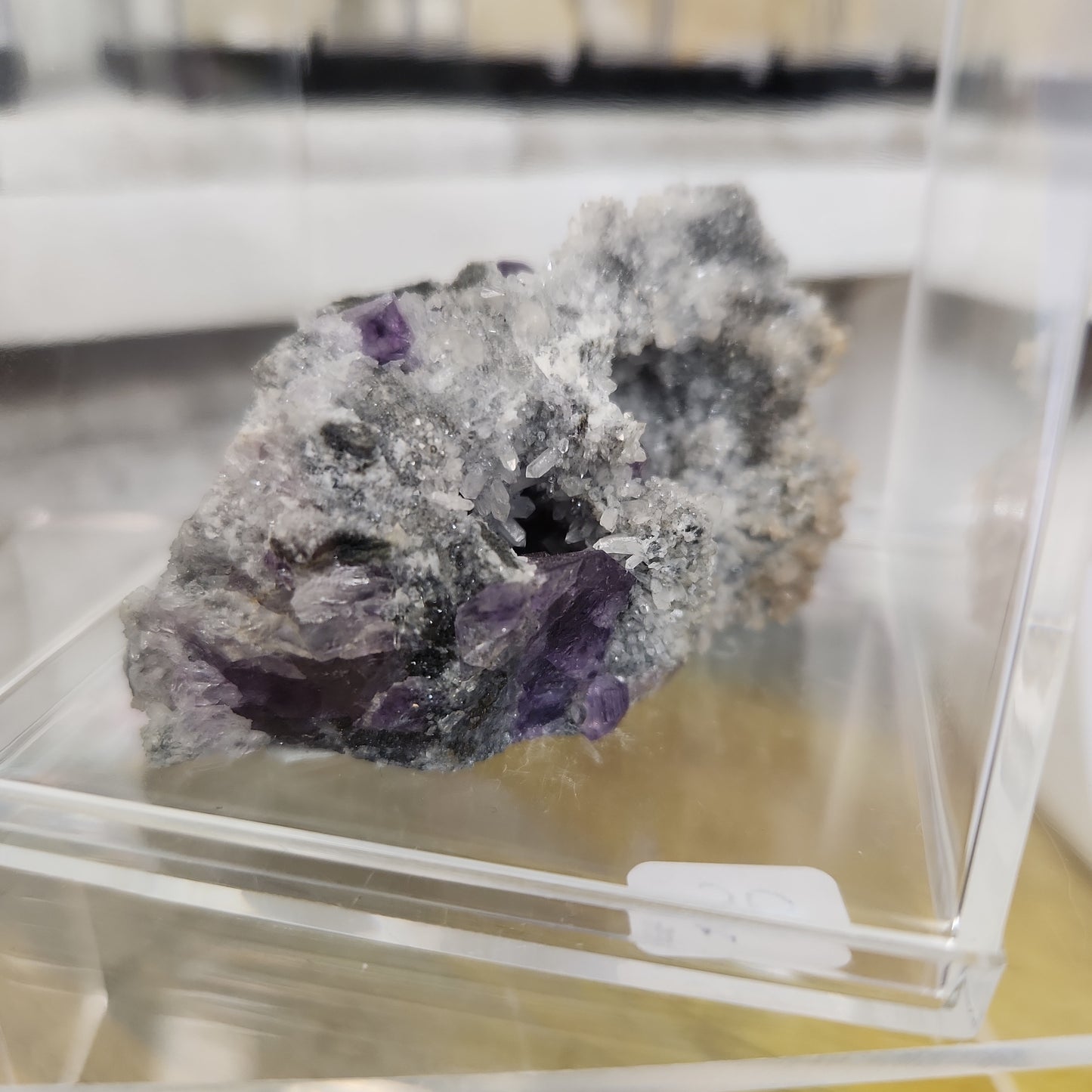 Tanzinite Fluorite specimen