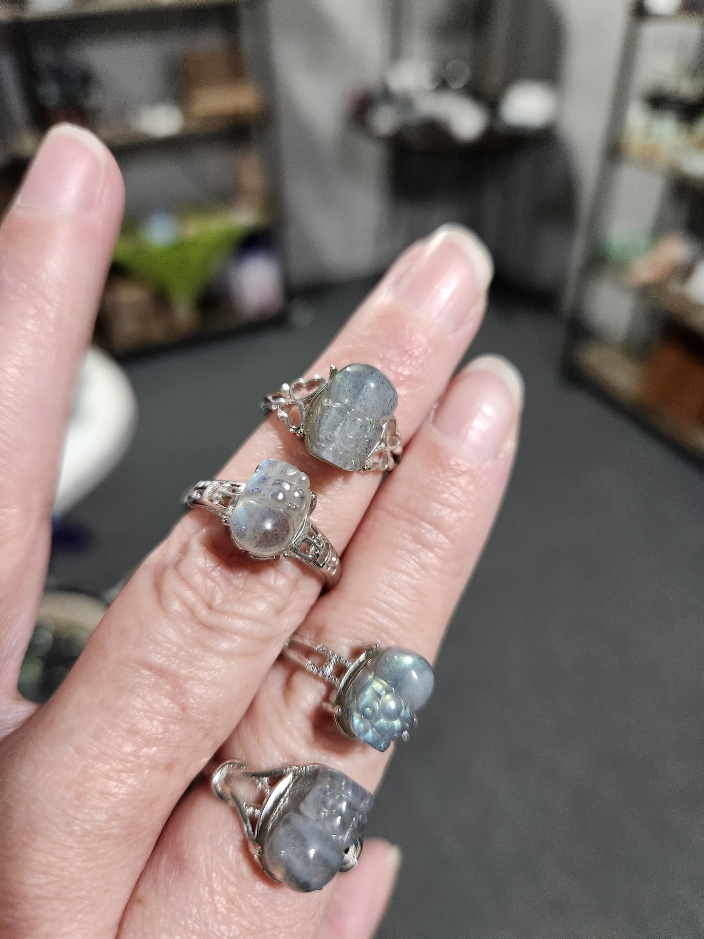 Ring - Labradorite Pixiu