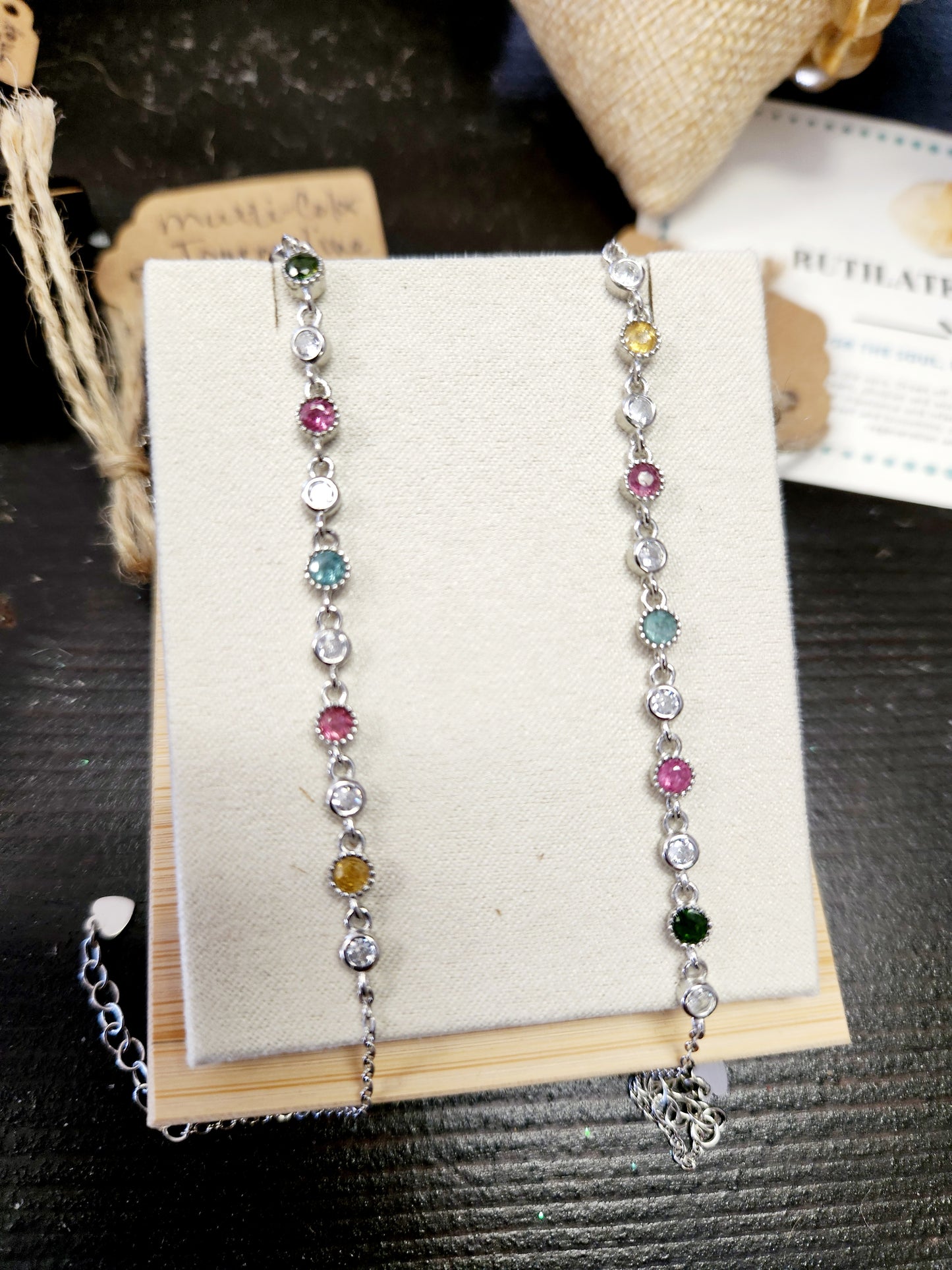 Tourmaline & Silver Bracelet