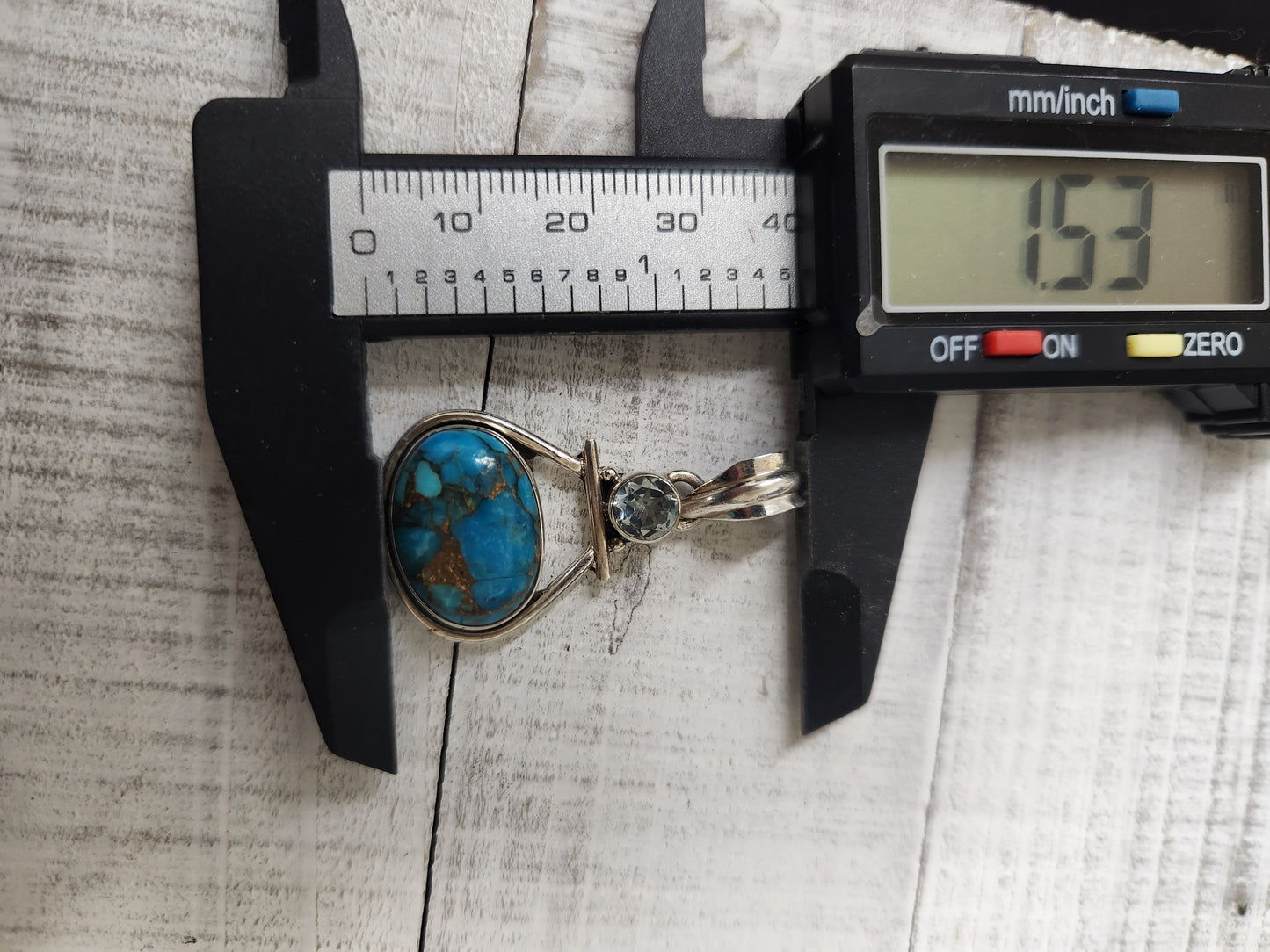 Mojave Copper Turquoise Pendant