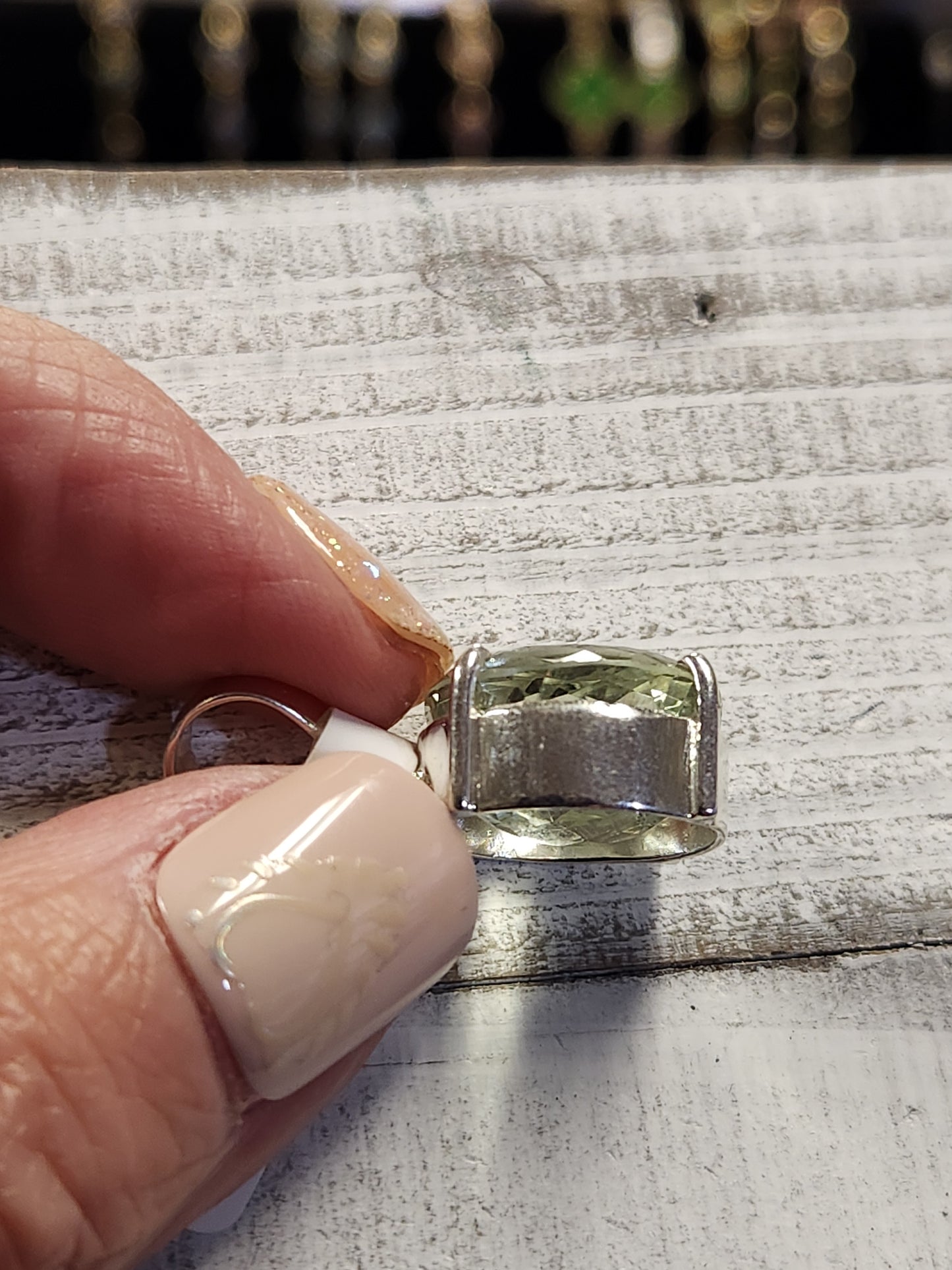 Prasiolite (Green Amethyst) Pendant